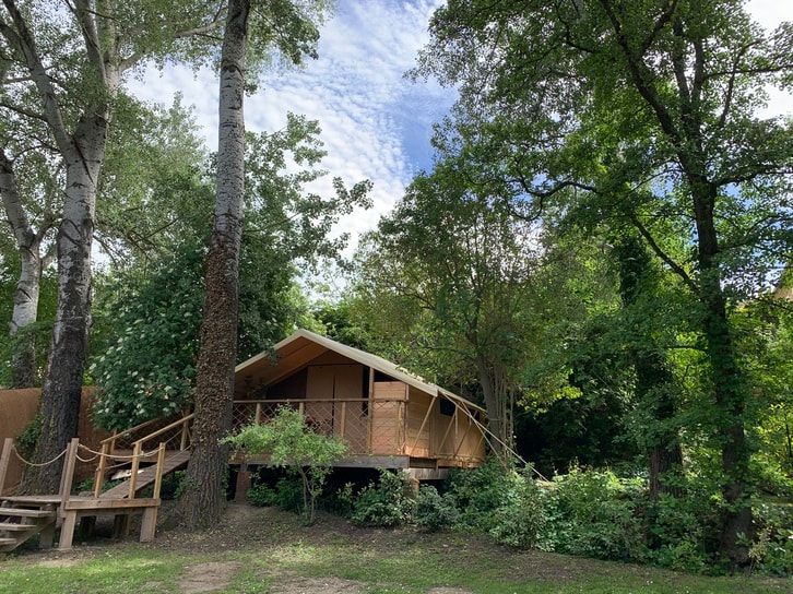 Lodge Clairière - 25m2 - 2 chambres - cuisine -spa privatif