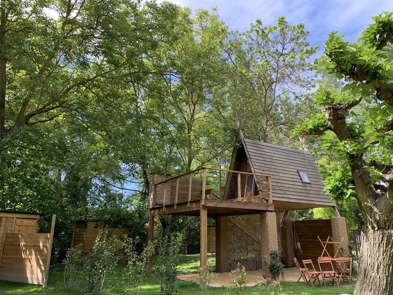 Accommodation - Wooden Hut Noyer  - Without Shower - With Toilet And Kitchen - Hôtel de Plein Air Suze Luxe Nature