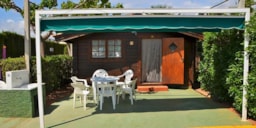 Huuraccommodatie(s) - Houten Bungalow B - Camping Bravoplaya