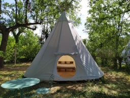 Alojamiento - Indian Teepee - Camping du Domaine de Senaud