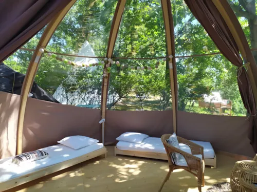 Location - Bulle Panoramique Familiale - image n°5 - Camping du Domaine de Senaud