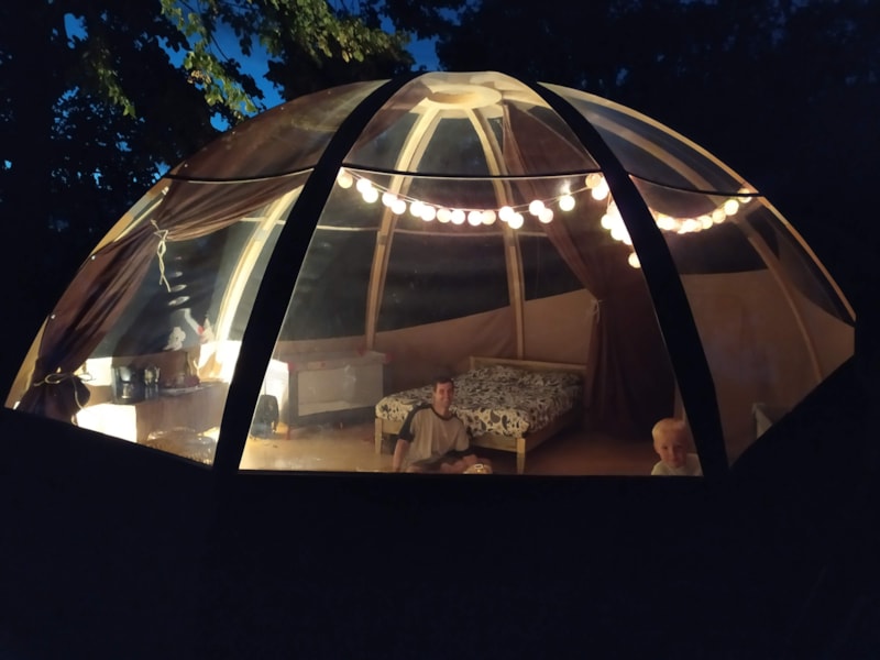 Familie panoramabubbel