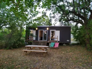 Locatif - Premium mobile home, 2 bathrooms, panoramic view - Camping du Domaine de Senaud