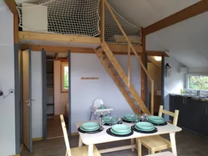 Locatif - Family Chalet + Baby kit included - Camping du Domaine de Senaud