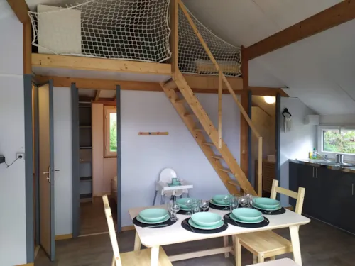 Location - Chalet Famille + Kit Bébé Inclus - image n°1 - Camping du Domaine de Senaud