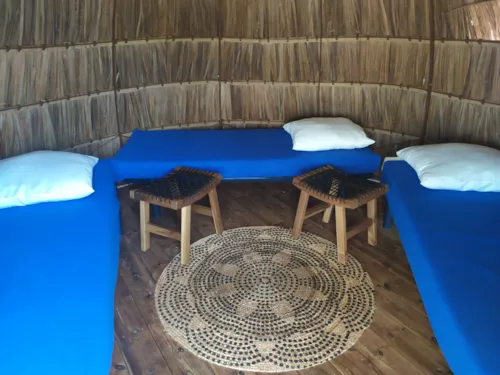 Accommodation - Zulu African Huts - image n°6 - Camping du Domaine de Senaud