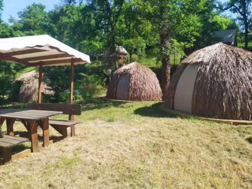 Accommodation - Zulu African Huts - image n°1 - Camping du Domaine de Senaud