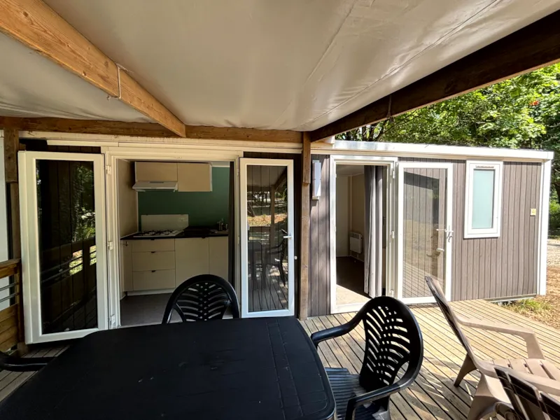 Mobil-Home Climatisé Avec Terrasse Couverte