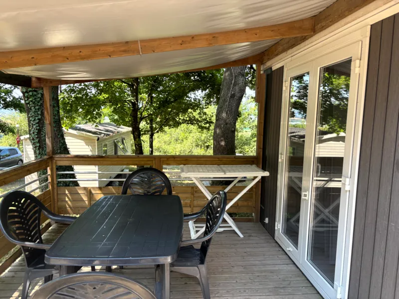 Mobil-Home Climatisé Avec Terrasse Couverte