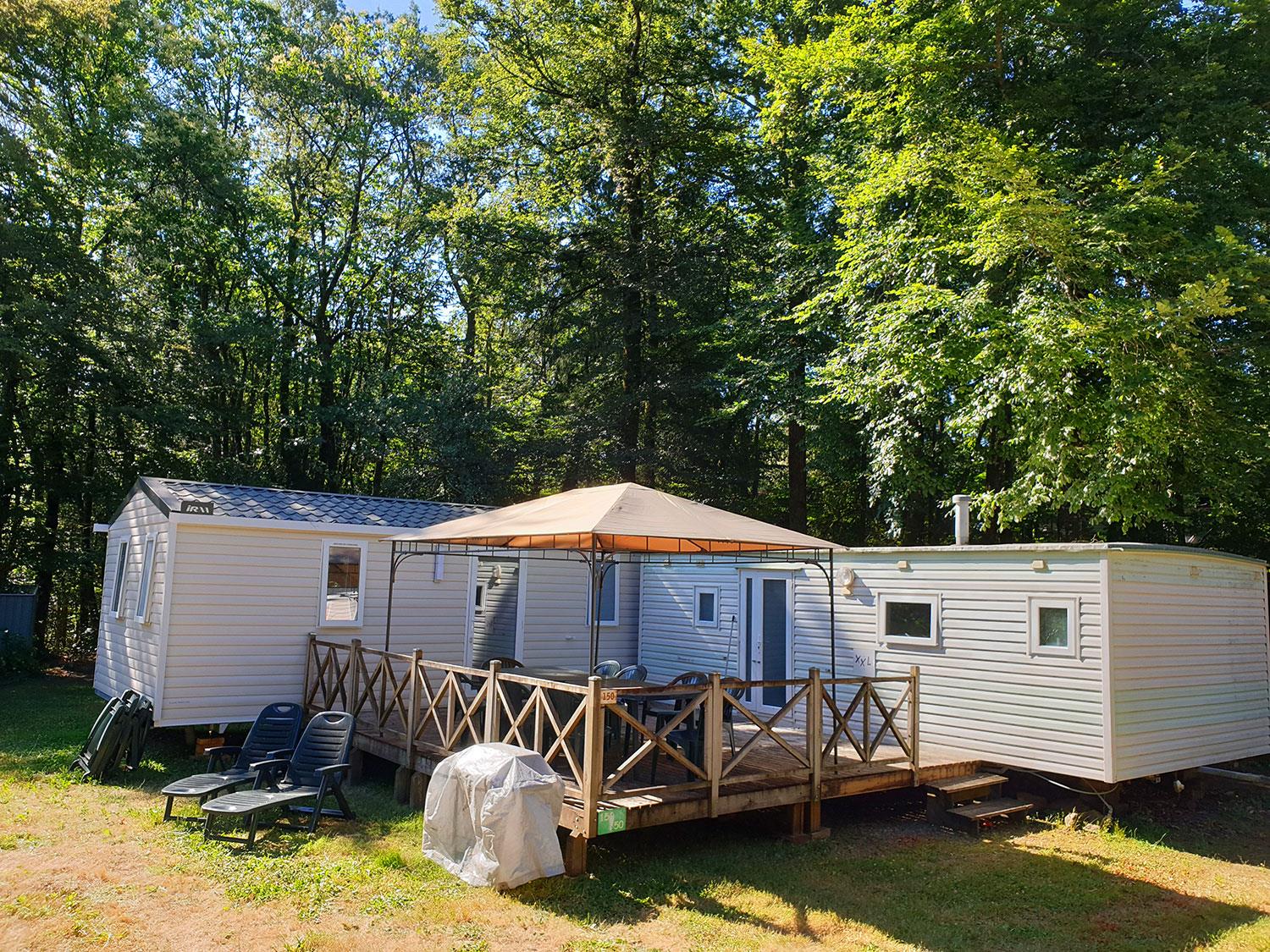 Location - Mobile Home Xxl - Camping Château le Verdoyer
