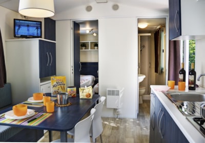 Mobile-home COTTAGE with air conditioning- beach service included for stay of min 7 nights — 2