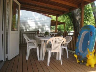 Mobile-home LIRICA with air conditioning - beach service included for min 7 nights (2 beach beds +sunshade) — 9
