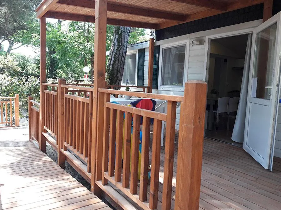 Location - Mobil Home Accessible Easy Life Avec Climatisation- Sur La Plage 2 Lits Et 1 Parasol Compris (Séjour Min 7 Nuits) - Camping Piomboni SRL