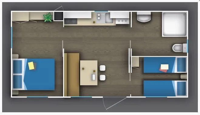Mobil Home Accessible Easy Life Avec Climatisation- Sur La Plage 2 Lits Et 1 Parasol Compris (Séjour Min 7 Nuits)