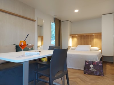 Mobile-home SOLE GOLD with air conditioning - beach service included min 7 nights — 2