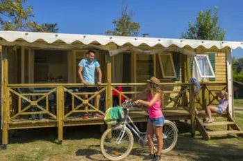 Mietunterkunft - Resort Tip Top Tv - 27 M² - 3 Schlafzimmer - Clico Chic - Camping La Ferme des Aulnes