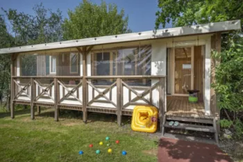 Mietunterkunft - Rose Tip Top Tv  - 38 M² - 3 Schlafzimmer - Clico Chic - Camping La Ferme des Aulnes