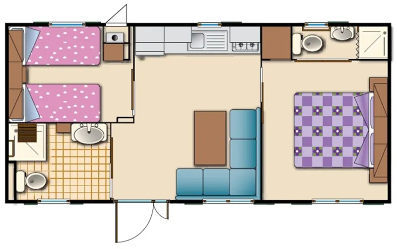 Mobil Home Luxe Pmr – Adapté Pour Personnes À Mobilité Réduite