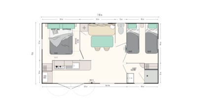 Mobil home terrasse XL Grand Confort