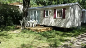 Locatif - Stacaravan VERGER NG 34m2 airconditioning - CAMPING DES TUNNELS