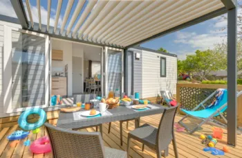Mietunterkunft - Cottage Confort L'estran Avec Pergola Bioclimatique - Camping les Embruns