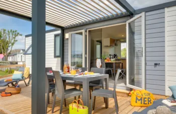 Mietunterkunft - Cottage Confort Argoat Avec Pergola Bioclimatique - Camping les Embruns
