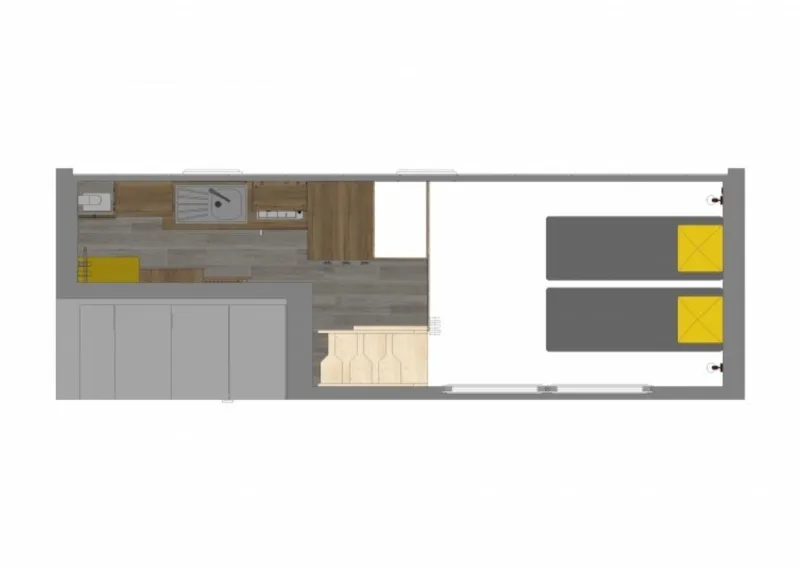 Tiny Home / 2 Chambres / 21M²