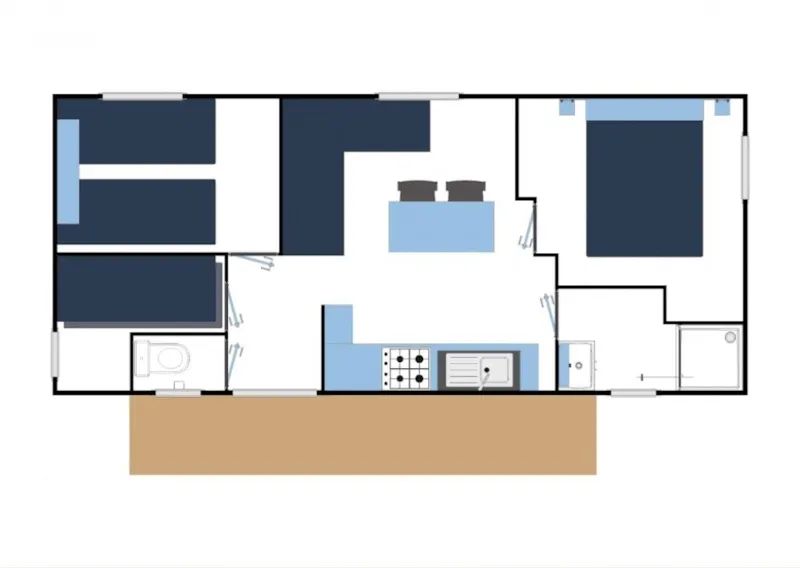 Mobil-Home Confort / 3 Chambres