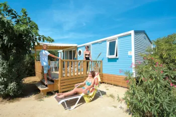 Mietunterkunft - Cottage (3 Schlafzimmer)  + Klimaanlage + 2 Badezimmer**** - Camping Sandaya Les Tamaris