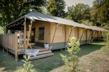 Mietunterkunft - Große Zelt Sahari - 3 Schlafzimmer - Camping Eden Villages Les Truffières de Dordogne