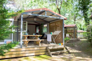 Accommodation - Chalet Access 2 Bedrooms - Camping Eden Villages Les Truffières de Dordogne - La Bouquerie