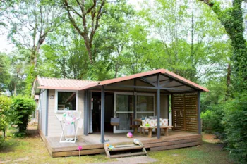 Mietunterkunft - Chalet Confort 3 Schlafzimmer - Camping Eden Villages Les Truffières de Dordogne