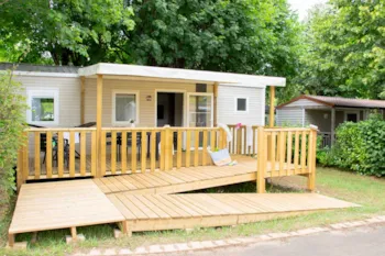 Mietunterkunft - Mobilheim Confort 2 Schlafzimmer - Behindertengerecht - Camping Eden Villages Les Truffières de Dordogne