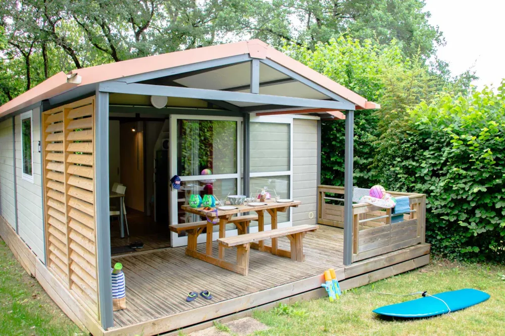 Location - Chalet Confort 2 Chambres - Camping Eden Villages Les Truffières de Dordogne