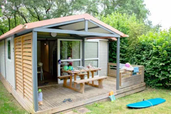 Mietunterkunft - Chalet Confort 2 Schlafzimmer - Camping Eden Villages Les Truffières de Dordogne
