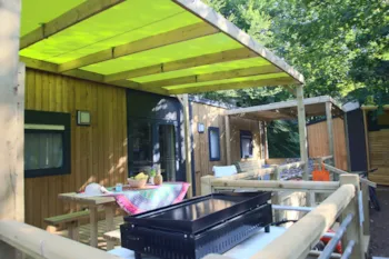 Mietunterkunft - Mobilheim Privilège 3 Schlafzimmer - Camping Eden Villages Les Truffières de Dordogne