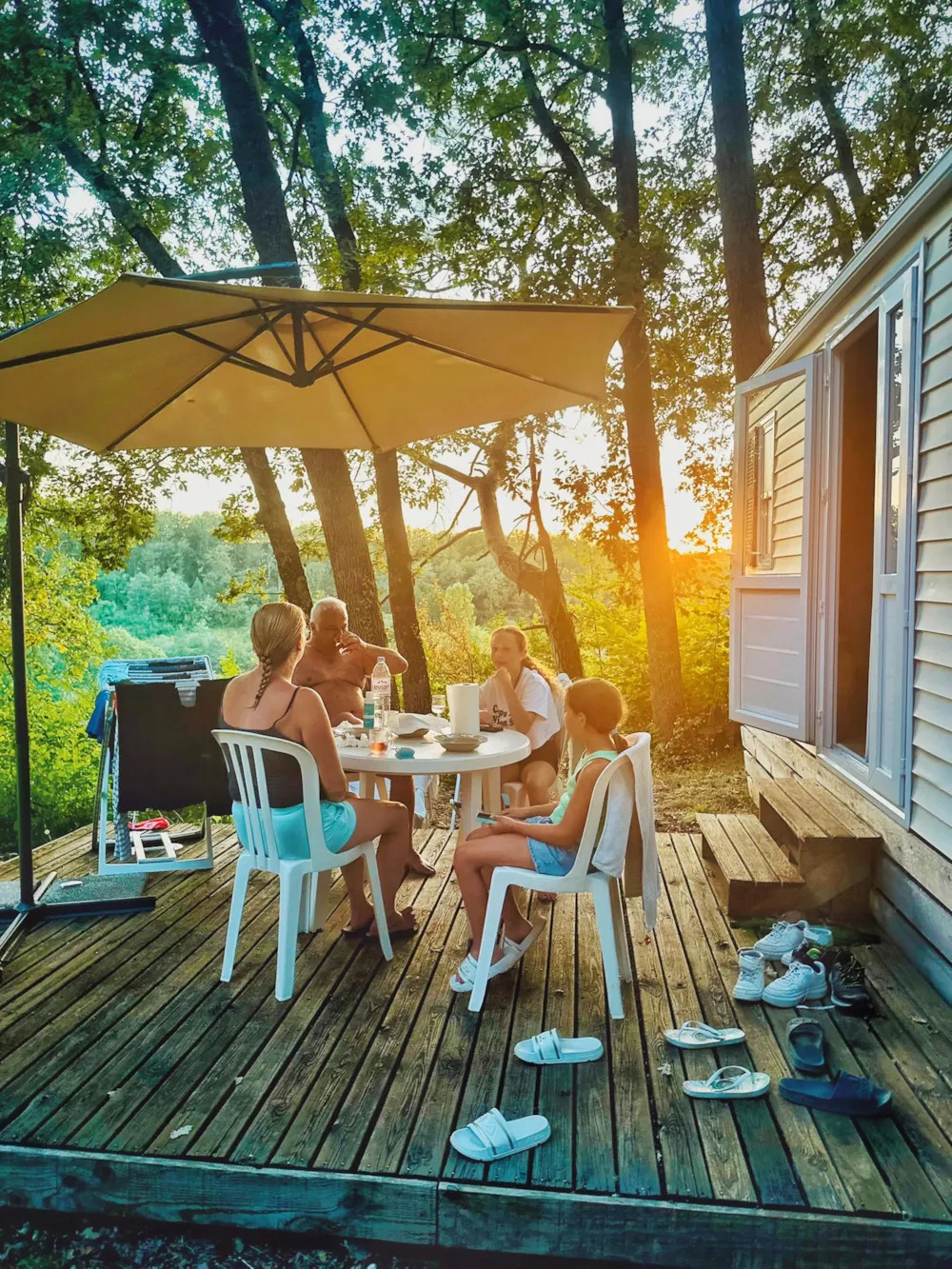 Location - Mobil Home Sun 24M² - 2 Chambres - Camping Ushuaïa Villages la Colombière