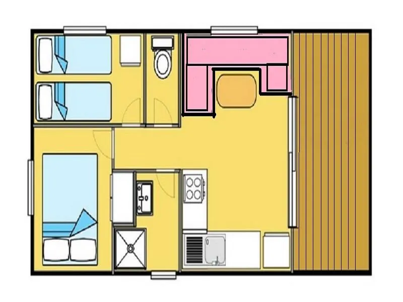Mobil-Home Confort 2 Chambres