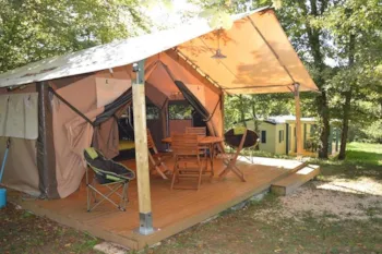Mietunterkunft - Tente Lodge Victoria 2 Zimmer (Ohne Sanitäre Anlagen) - Camping Le Picouty