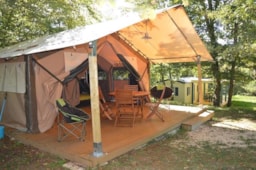 Location - Tente Lodge Victoria 2 Chambres (Sans Sanitaires) - Camping Le Picouty