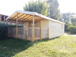 Accommodation - Tent Sahari Adapted To The People With Reduced Mobility - 25M² - Camping Lac du Lit du Roi