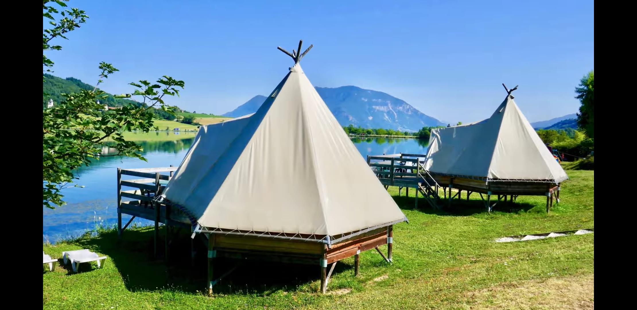 Huuraccommodatie - Tent Op Palen - 2 Kamers - 18M² - Camping Lac du Lit du Roi