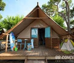 Huuraccommodatie - Nieuw Aan De Waterkant! Amazone Lodge Tent Op Verdieping - Camping Lac du Lit du Roi