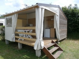 Location - Cottage Toilé - 21 M² - 2 Chambres - Sans Sanitaires - Clico Chic - Camping Lac du Lit du Roi
