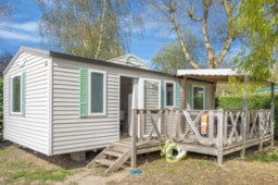 Huuraccommodatie(s) - Resort Clim + Tv - Uitzicht Op Het Meer - 30.5 M² - 2 Slaapkamers - Clico Chic - Camping Lac du Lit du Roi