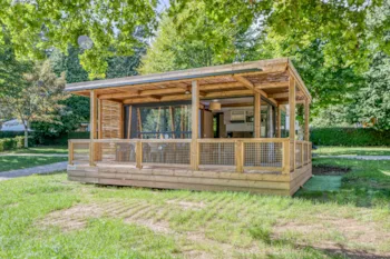Mietunterkunft - Cottage Premium 2 Schlafzimmer - Camping Paradis Le Coiroux
