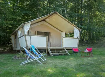 Mietunterkunft - Lodge Masaï 2 Zimmer - Camping Paradis Le Coiroux