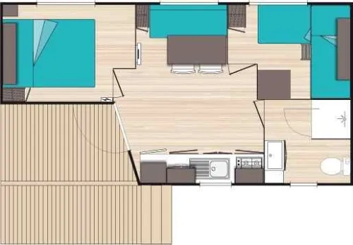 Mietunterkunft - Génépi 2 Zimmer 24M² - Ref. Lgene - image n°9 - L'Escale Village