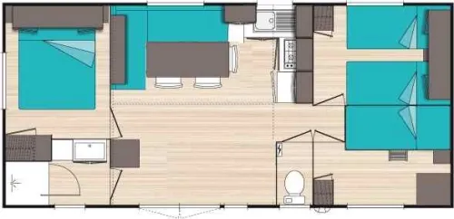 Mietunterkunft - Cottage Gentiane 31M² Réf Lgent - image n°10 - L'Escale Village