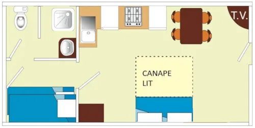 Huuraccommodatie(s) - Appartement Één Slaapkamer 24 M²  L03 - image n°9 - L'Escale Village